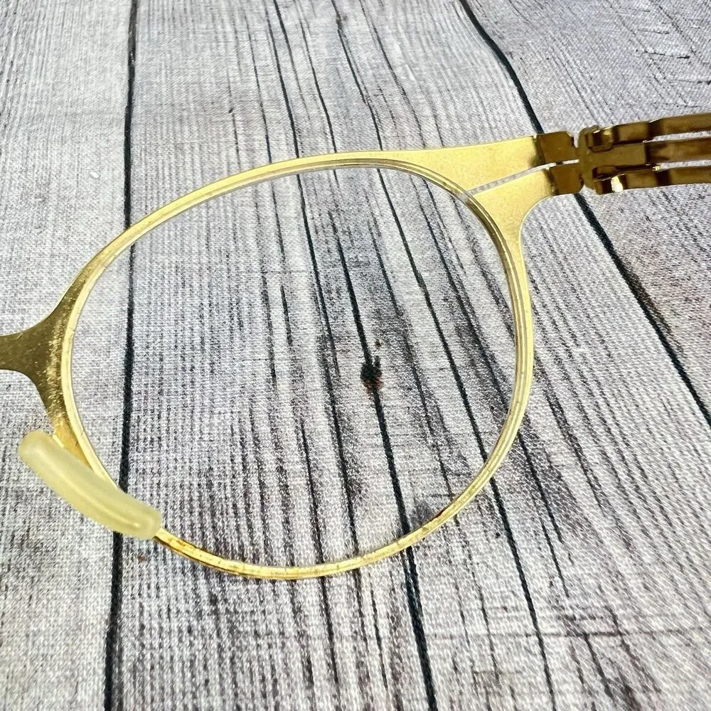 ic! BERLIN 125 FOXWEG AUTHENTIC EYEGLASSES MATT GOLD 47 – 22 – 145 *FRAME ONLY*